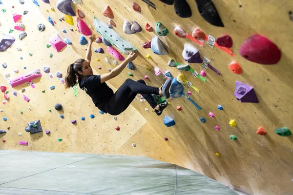Bouldering at Steep Rock's East Side location