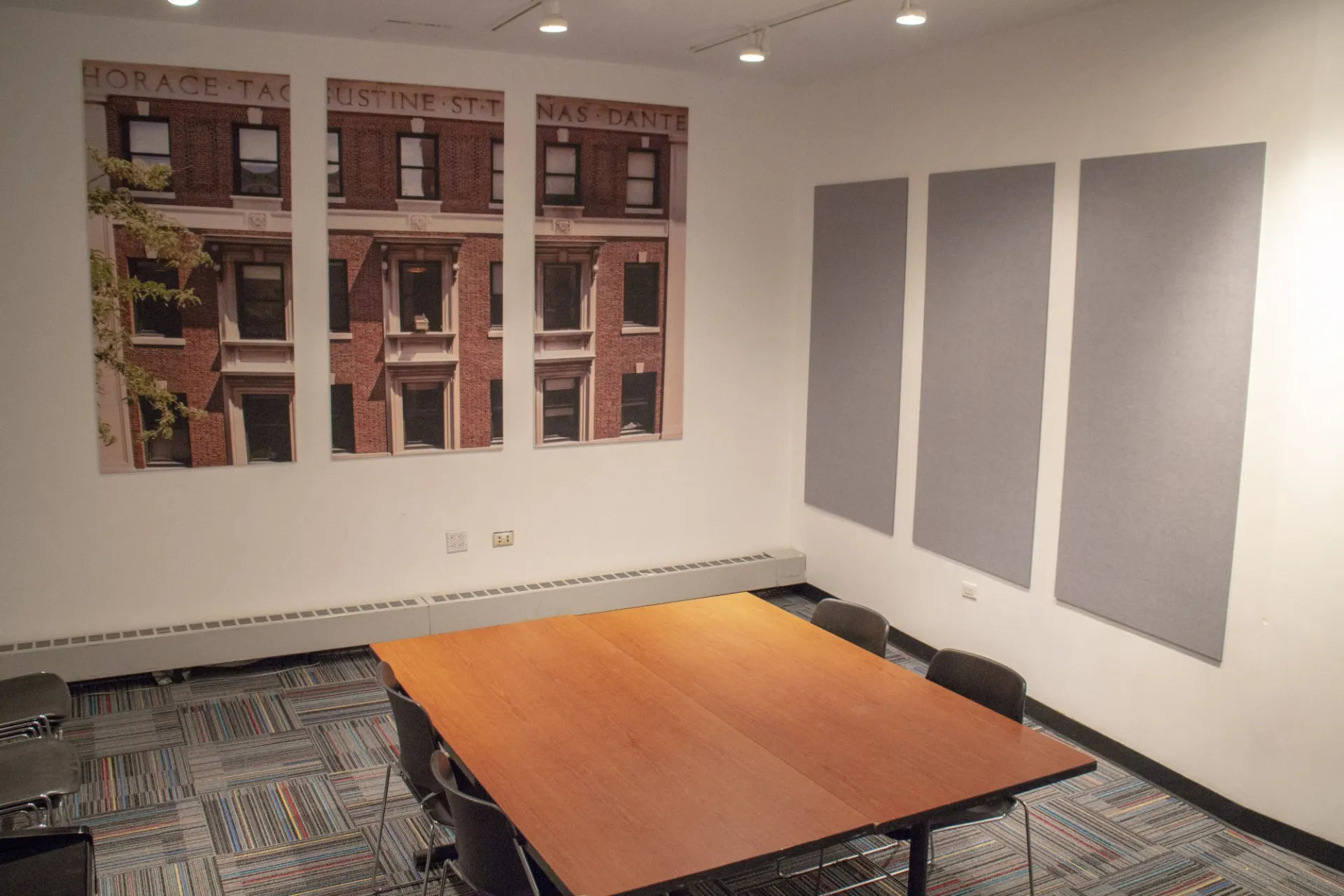 room with art
