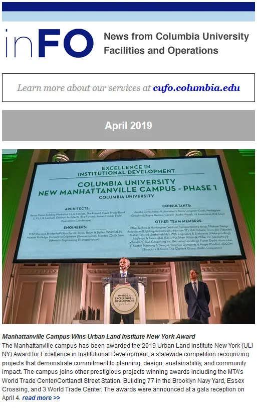 April 2019 inFO newsletter
