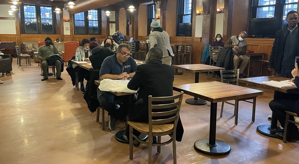 Local residents attend CUFO career fair at JJ's Place