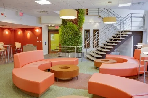Carman basement lounge renovation