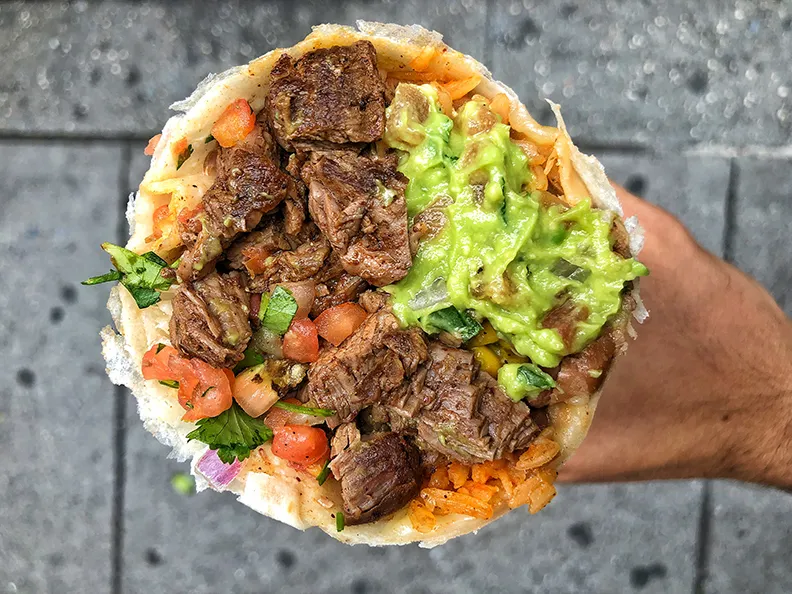 A Dos Toros Steak Burrito