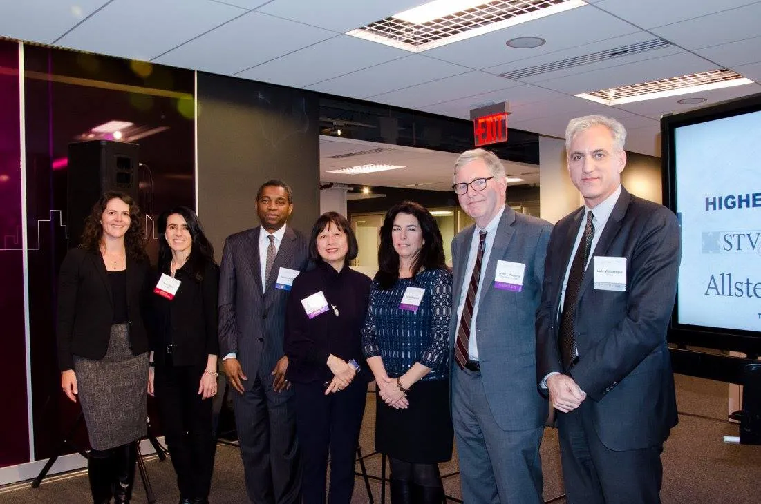 Fanny Gong with other panelists at Professional Women in Construction event.