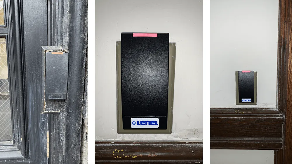 ID readers at different locations at the University