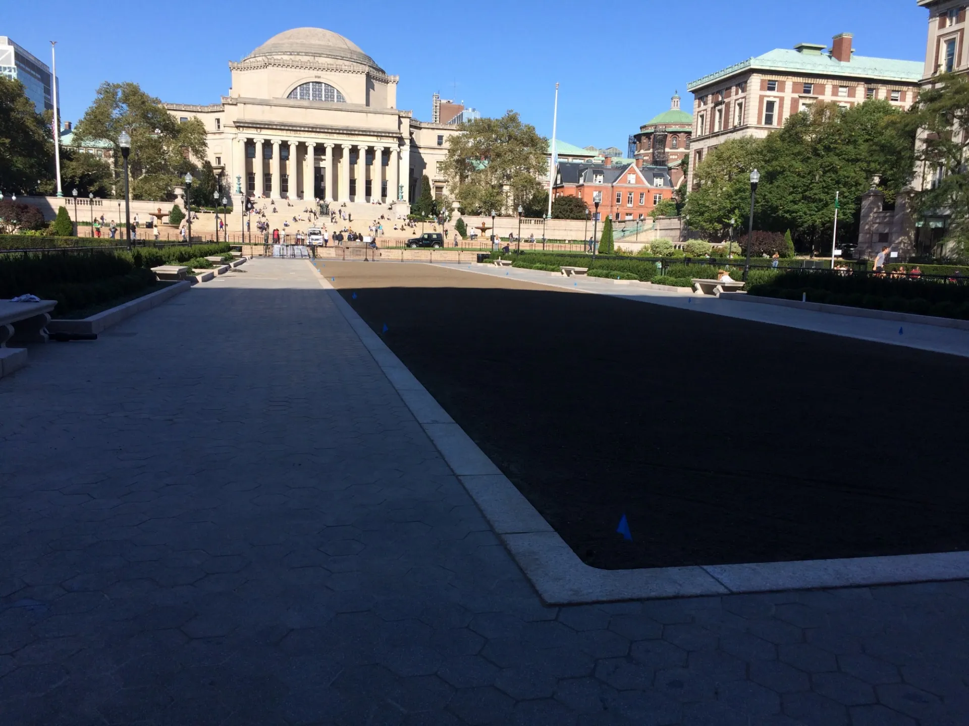 Butler Lawn area awaiting sod (Photograph from October 3, 2017)