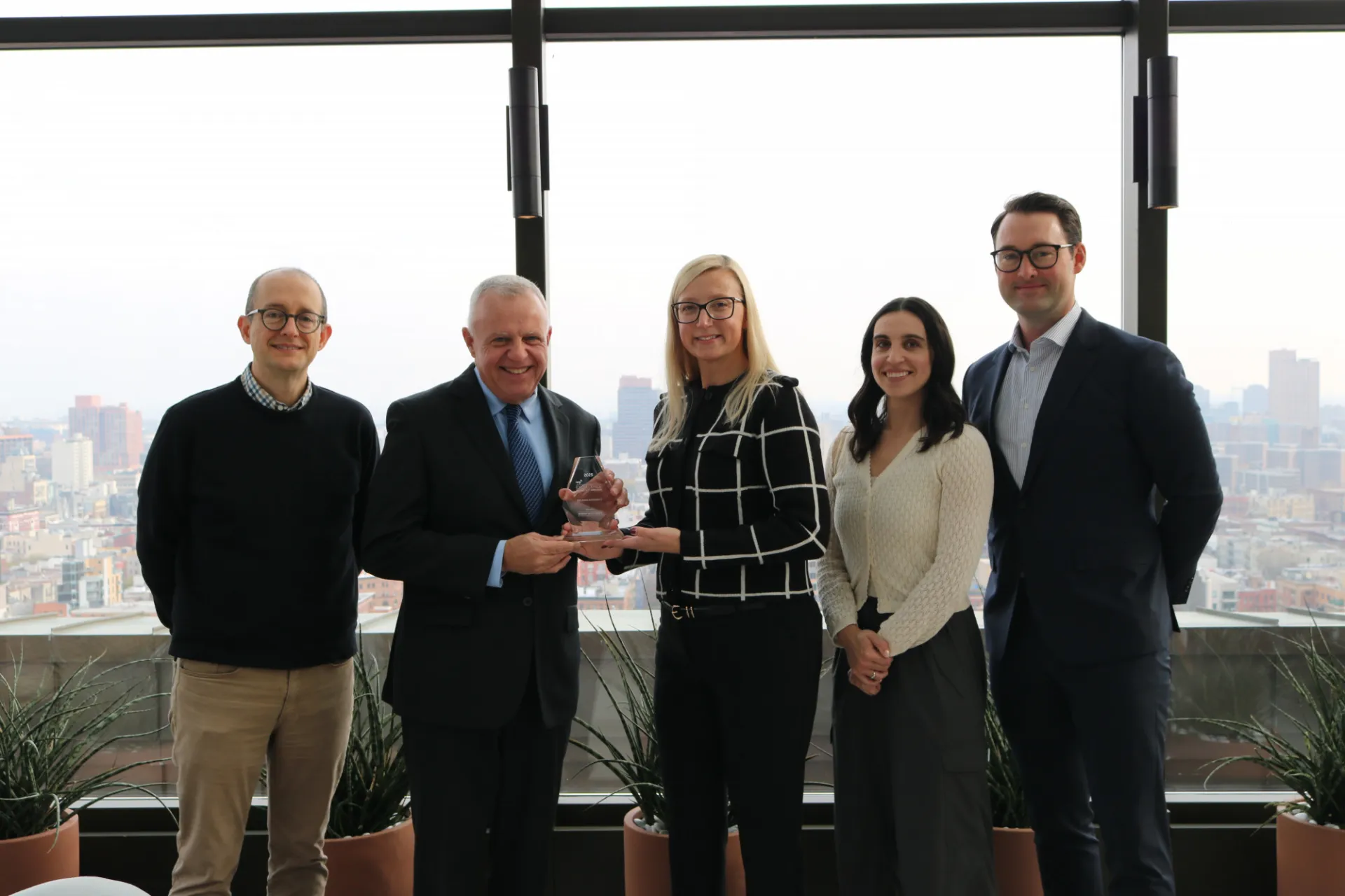 From left: Adam Courtney (Facilities and Operations), Gerald McGillian (Facilities and Operations), Maryellen Perrine (NRG), Dominique Jenssen (Environ), Jeff Hogan (Environ)