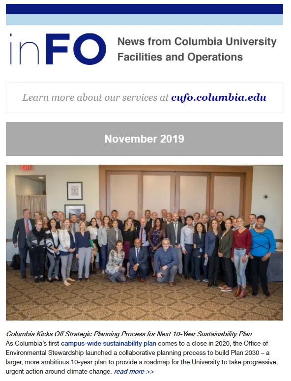 November 2019 CUFO e-newsletter