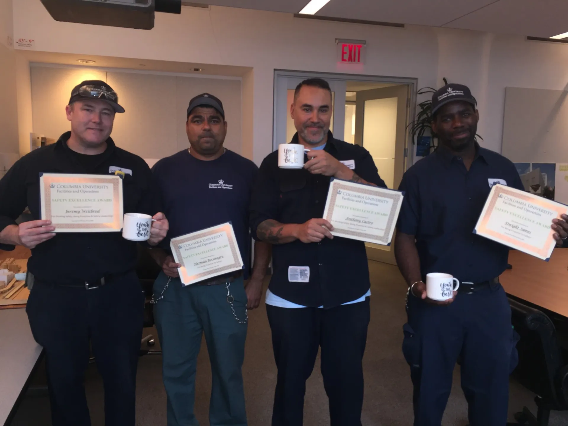 Honorees at the Safety Excellence Awards Ceremony at the Manhattanville Campus