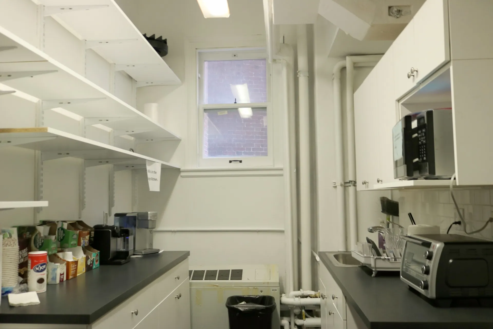A new kitchenette was installed for the Department of Anthropology on the fourth floor of Schermerhorn Extension.