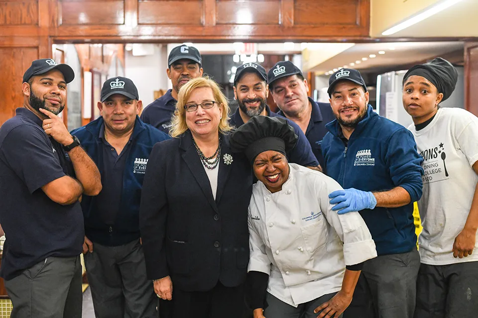 Members of the Dining Team stand together
