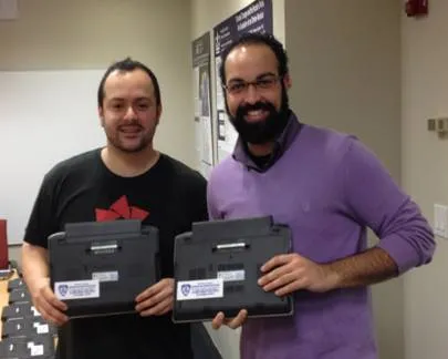 Jonathan Sury & Hector Morantes of the MSPH NCDP (National Center for Disaster Prep)
