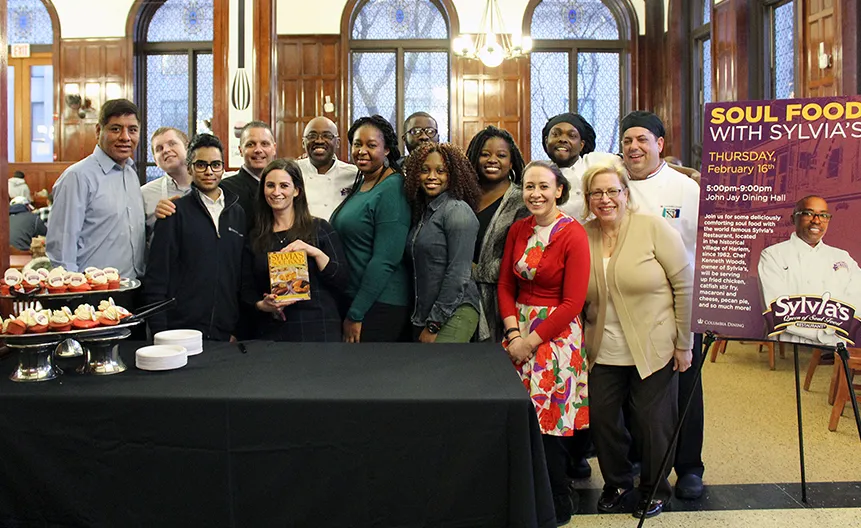 In February 2017, local restaurant Sylvia's Soul Food visited John Jay Dining Hall (Photo: CUFO Strategic Communications)