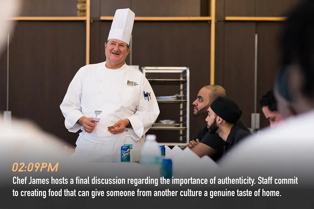 Chef James hosts a final discussion