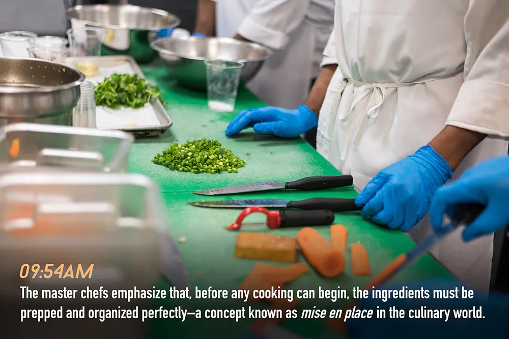 Ingredients prepped and organized