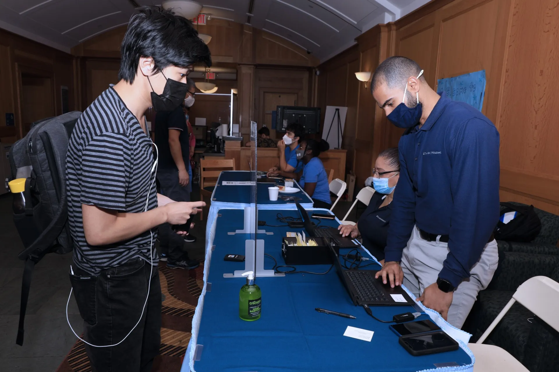 Housing Check-In at Broadway residence hall