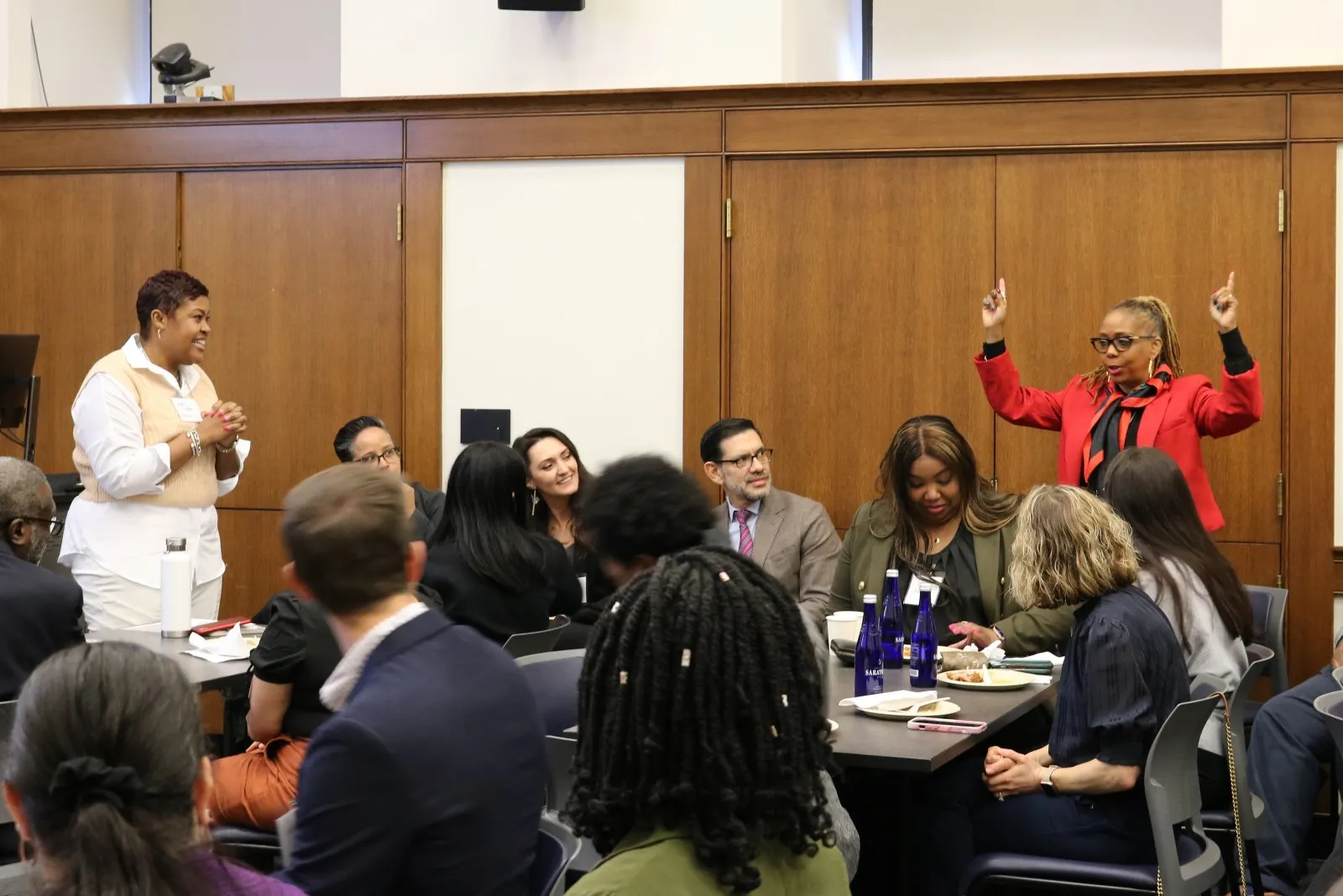 Attendee shares with the group who has influenced her throughout her life