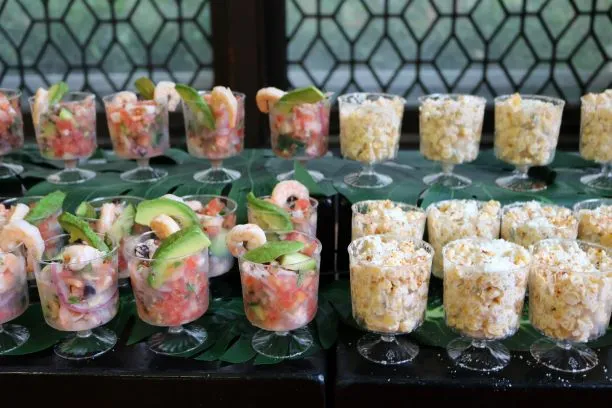 The menu included Esquites (Corn Salad) and Ceviche.