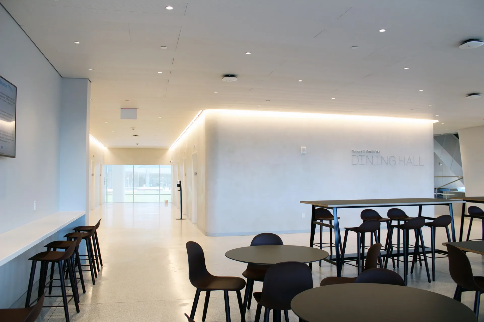 Dining hall with open seating area