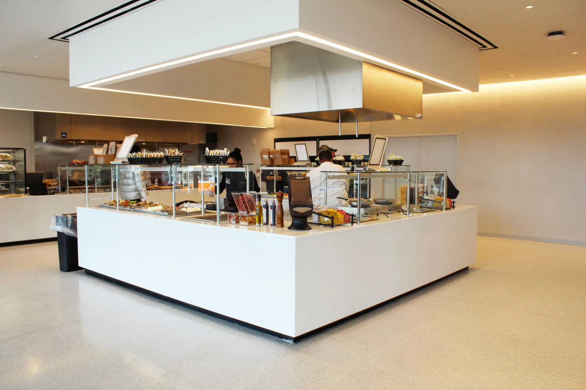 Food serving area