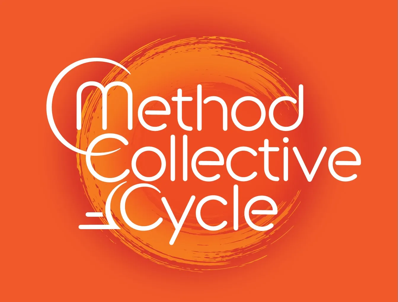 An orange logo that says "Method Collective Cycle" in white font.