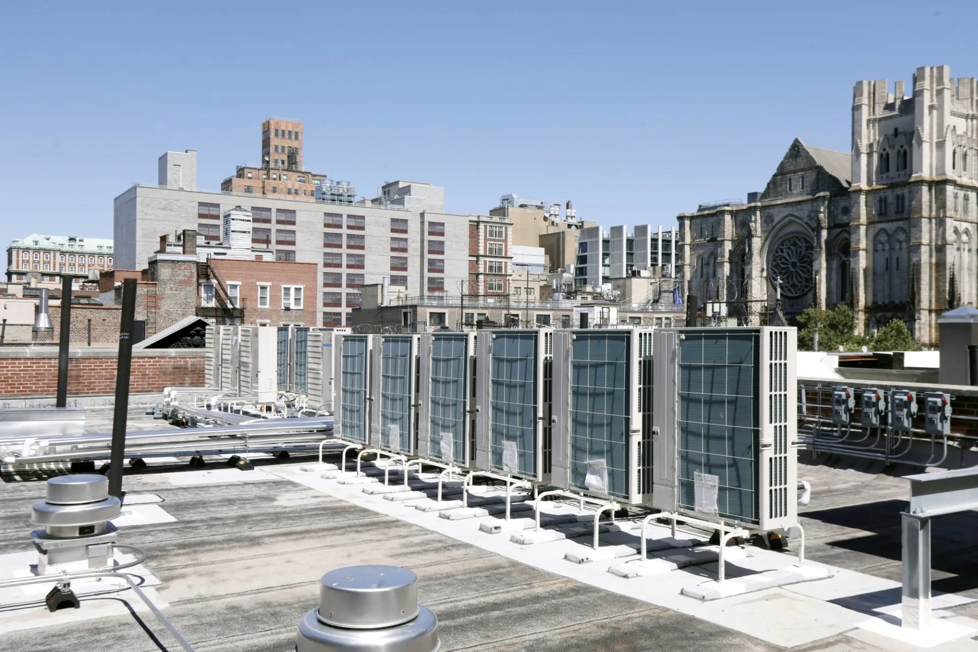 518 W. 111th Street roof, featuring high efficiency HVAC systems