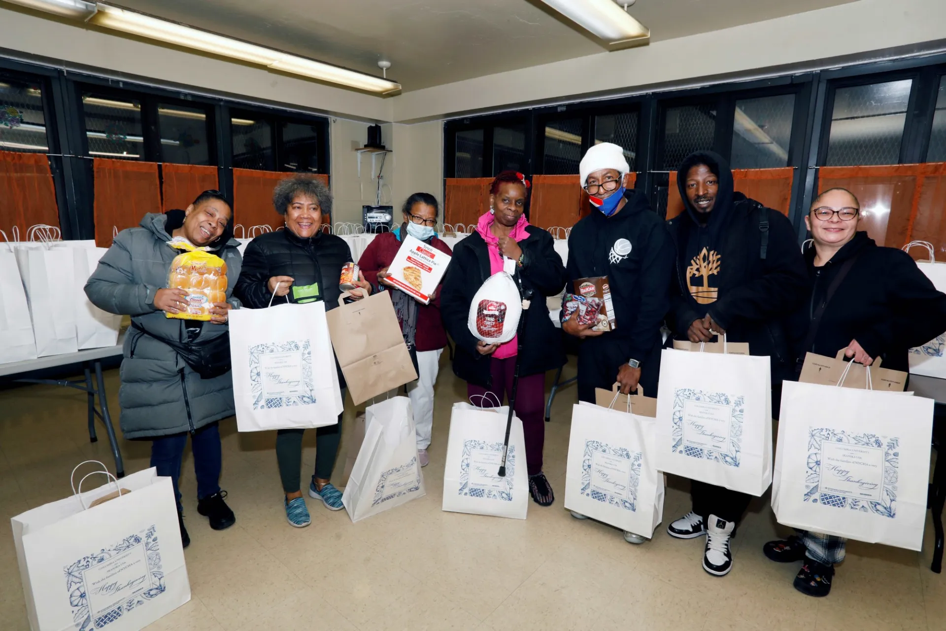 Departments across Facilities and Operations, led by Construction Business Initiatives, gave back to the local community, this year teaming up with Skanska USA to provide 300 meal kits to local families. 