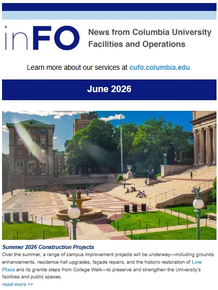 Screenshot of June 2026 inFO Newsletter