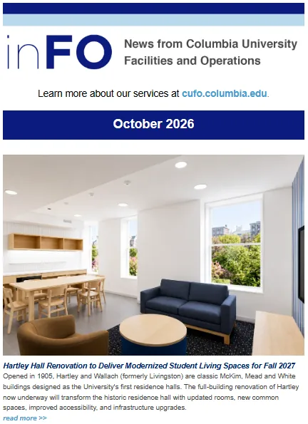 Screenshot of October inFO newsletter