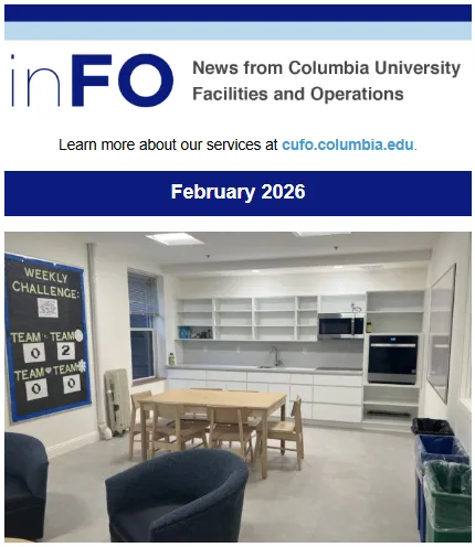 Screenshot of February 2026 inFO newsletter