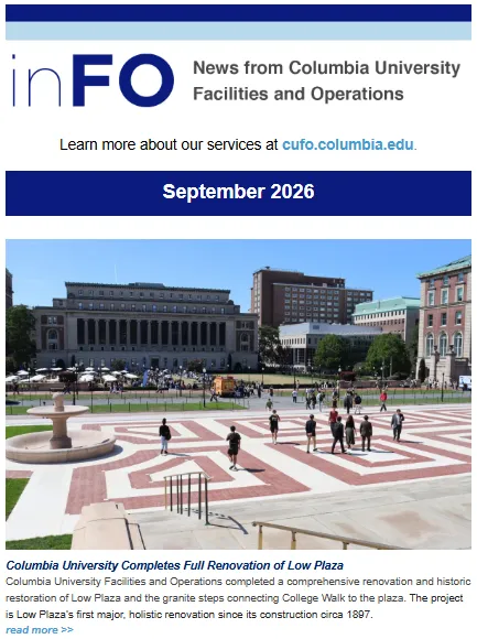 Screenshot of September 2026 inFO newsletter