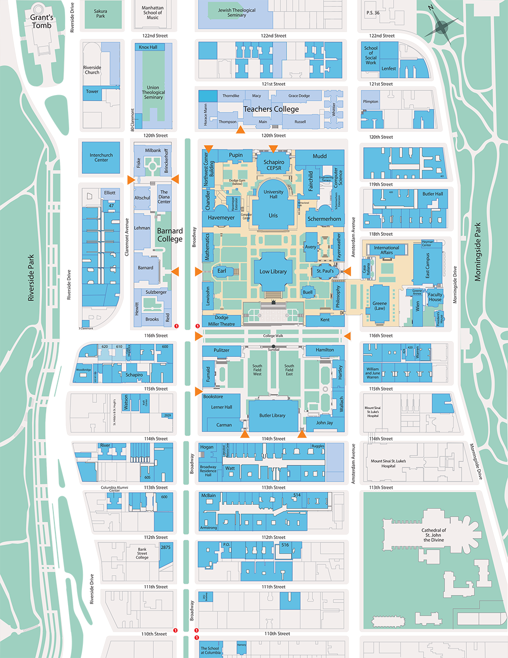 Morningside Campus Map