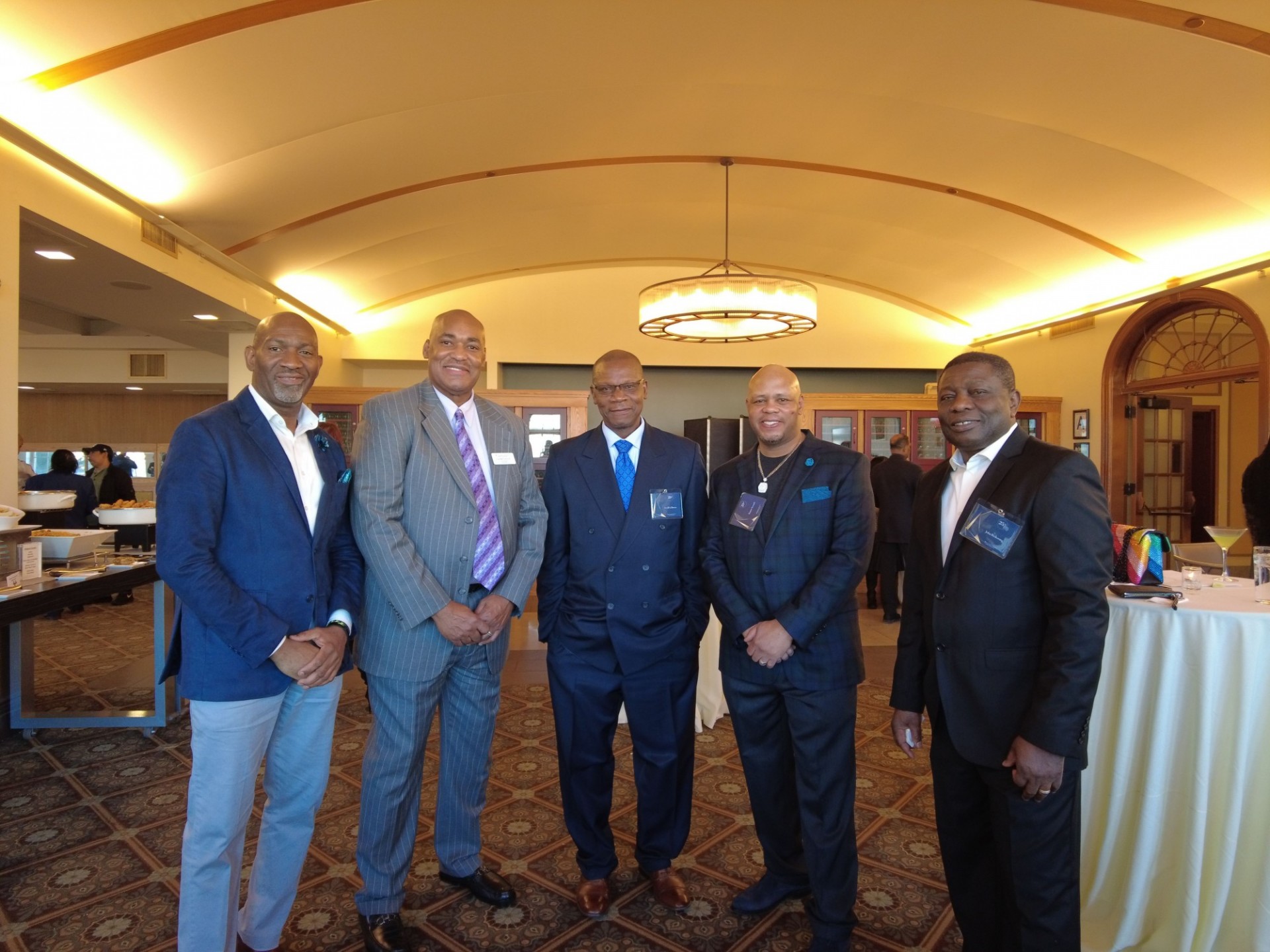 Public Safety employees inducted into 25-year club pose for a photo