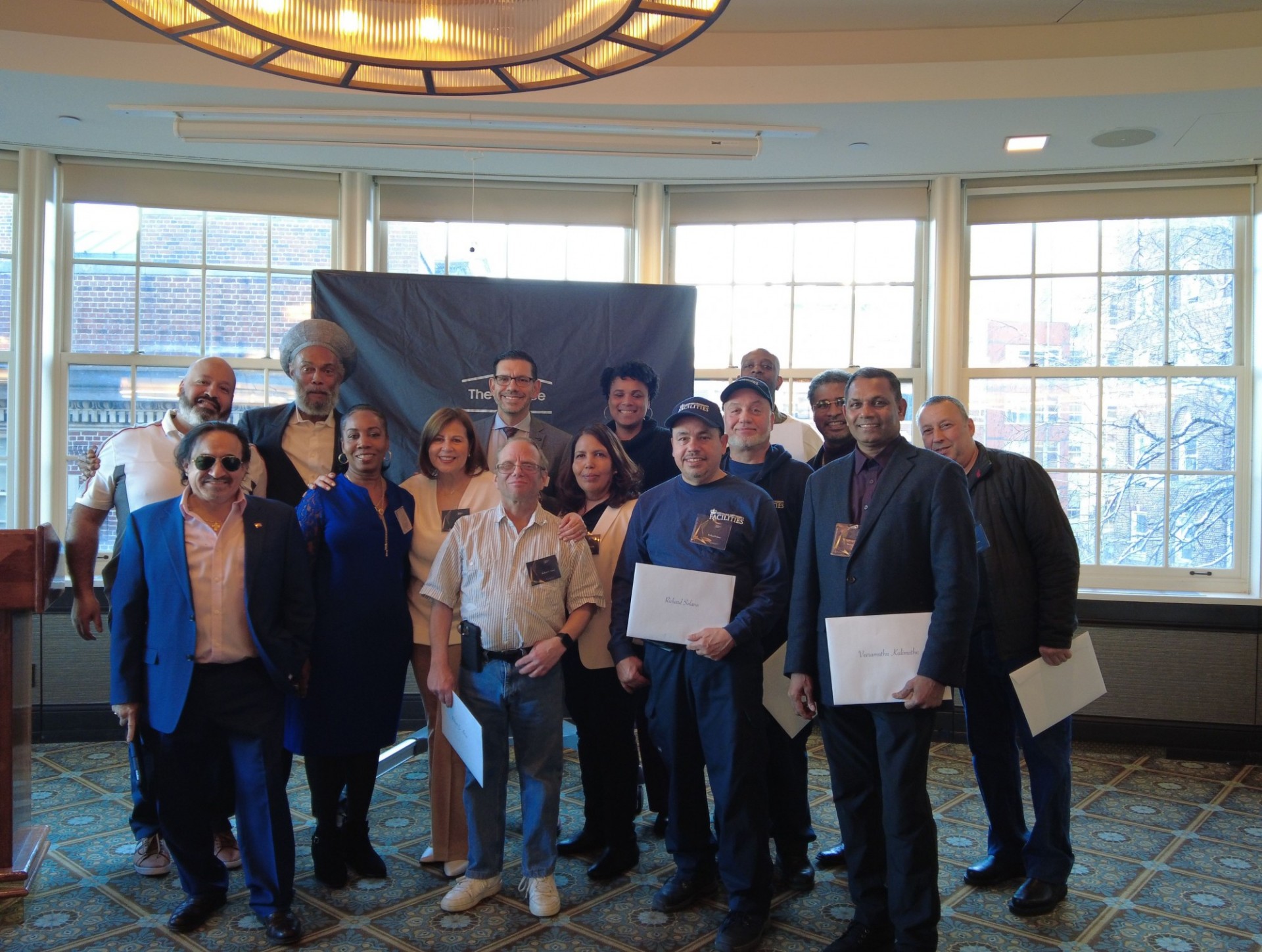 Columbia Residential team celebrate 25 years of service. Columbia Residential 25-year club inductees