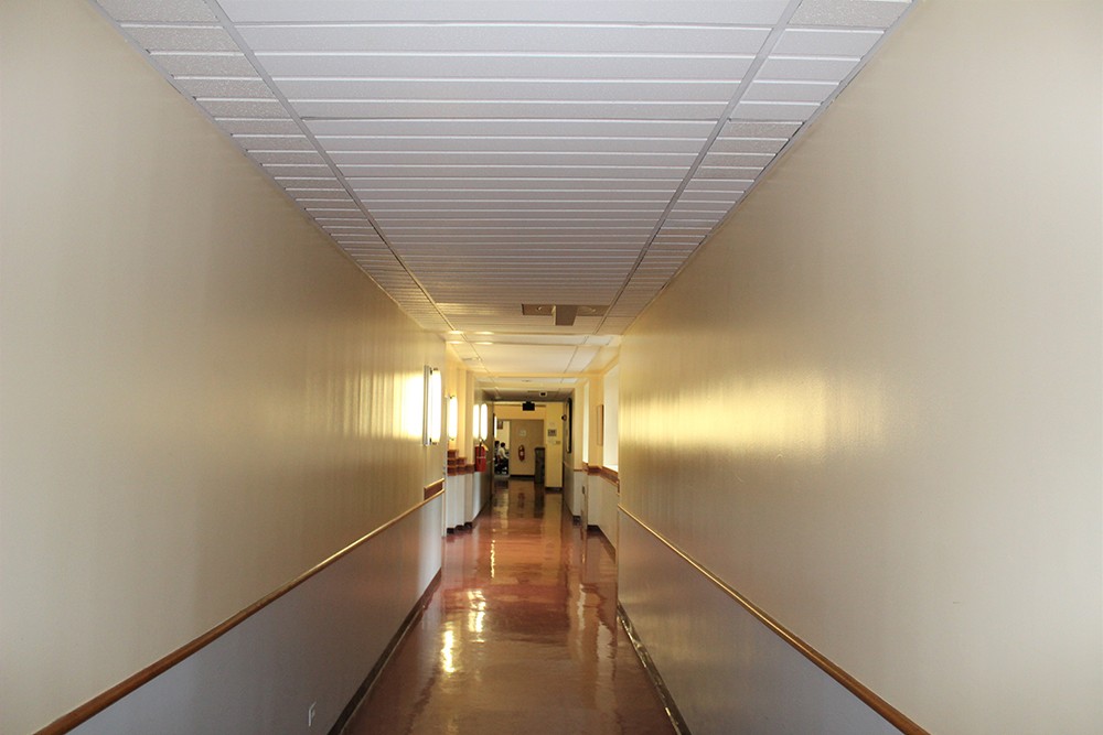 Public space on the fourth and fifth floors of the Computer Science Building was improved by the replacement of ceiling tiles and the painting of corridors.