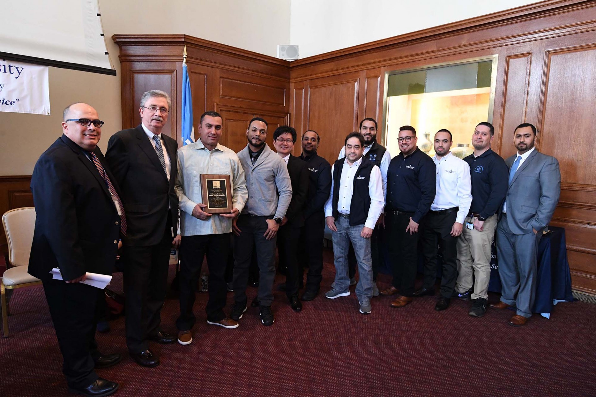 Technology team accepts Crime Prevention Award