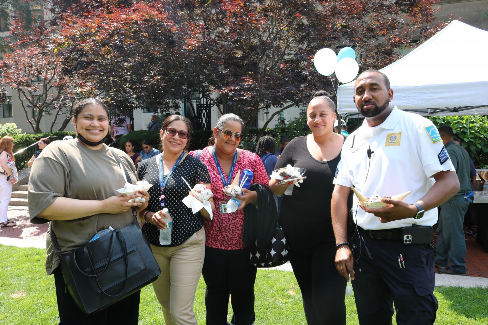 At the one-year anniversary events, CUFO employees were able to learn more about the Council’s goals and connect with colleagues across the organization. CUFO employees pose for a photo