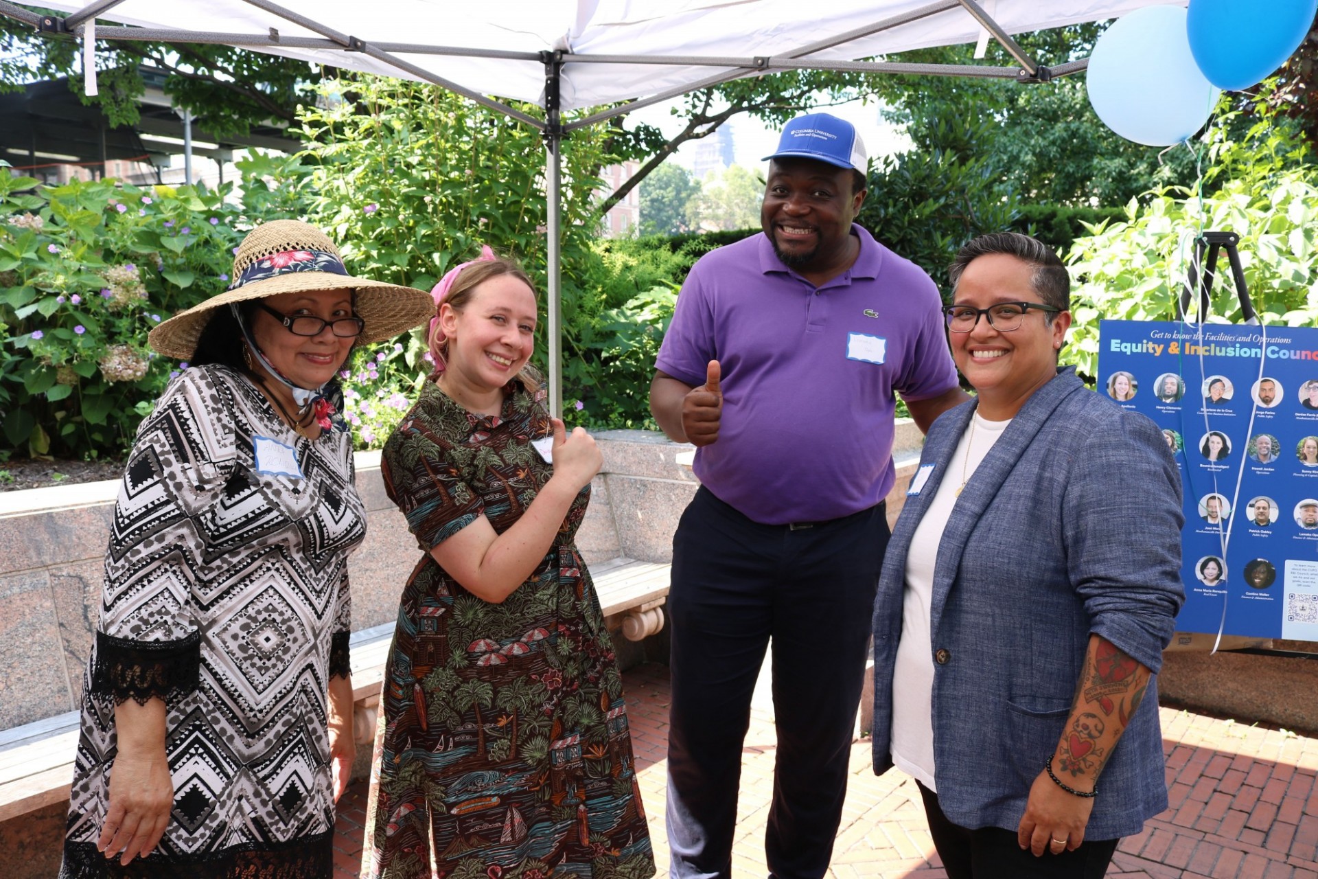 Members of CUFO's E&I council pose for a photo