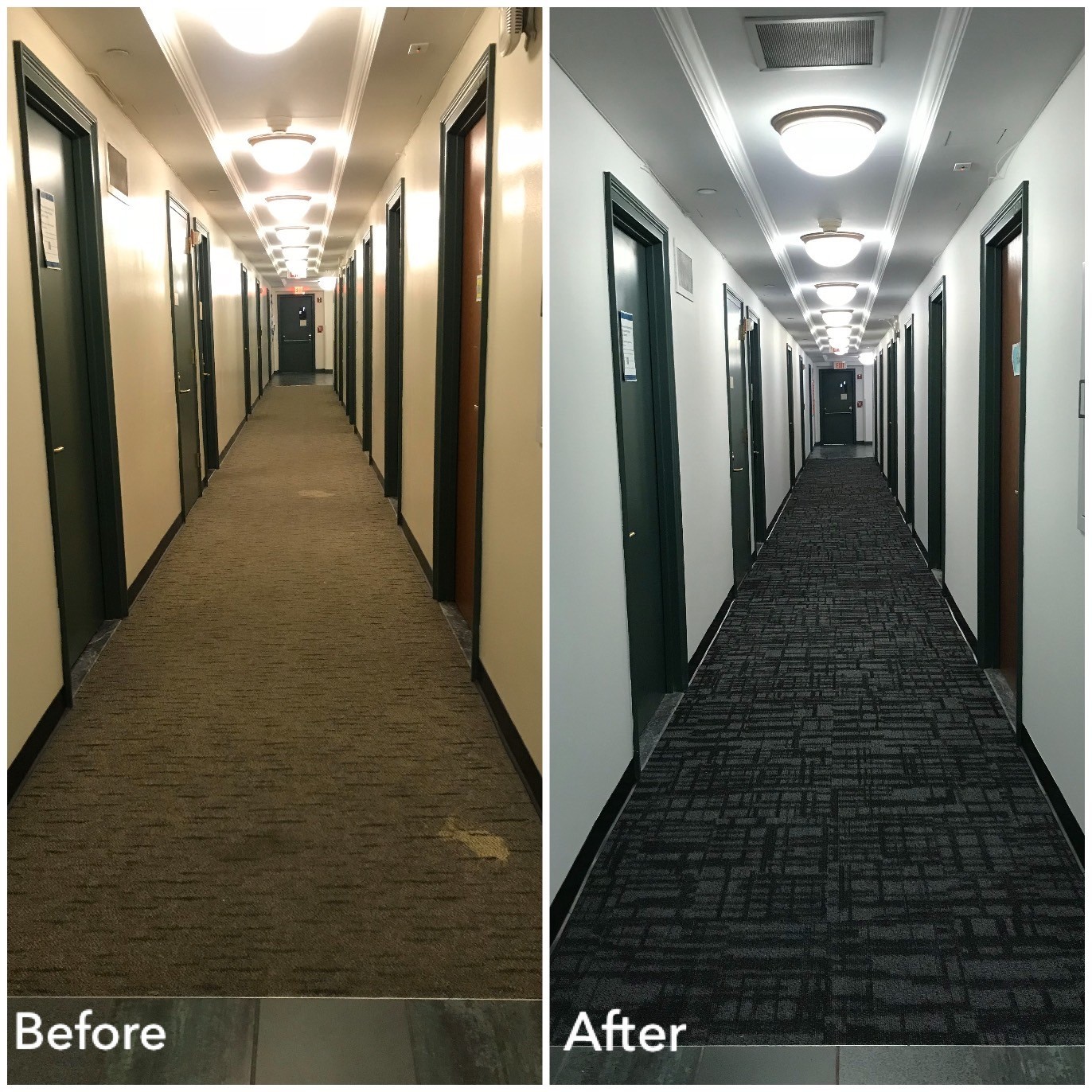 Furnald benefited from improvements including new carpeting and paint on the sixth through tenth floors.
