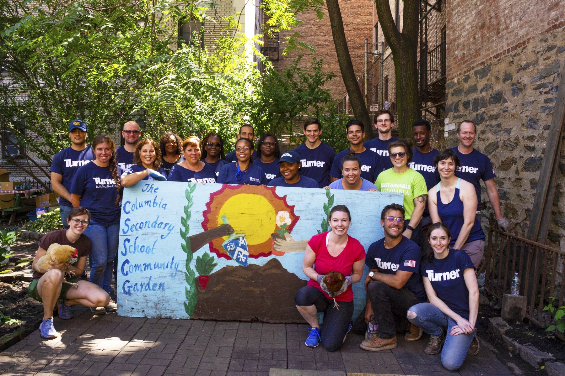 Group shot of Columbia employees