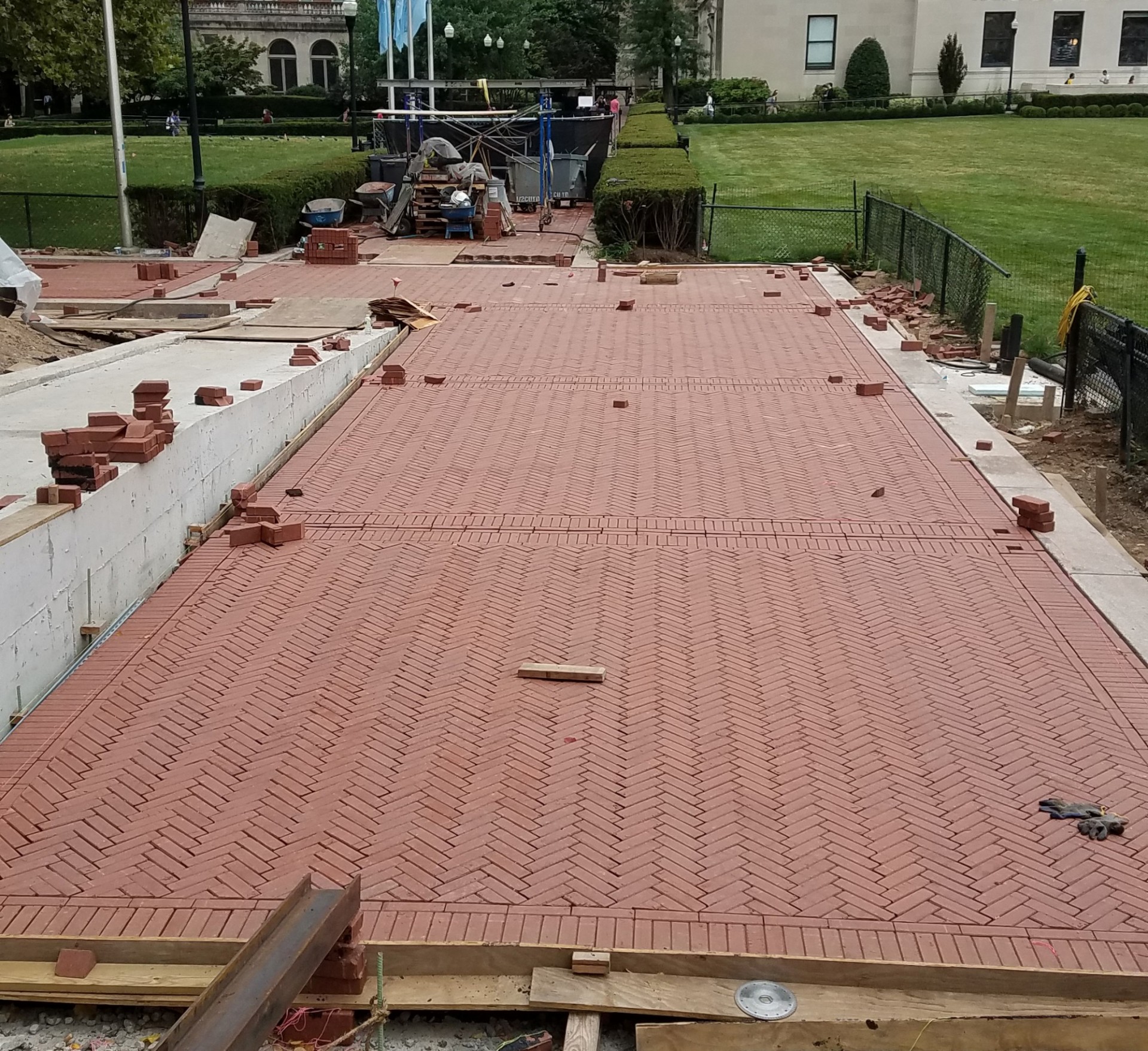 A portion of the pathway next to the construction of the new ramp will reopen on Wednesday, September 12 while construction of the ramp and steps is completed.