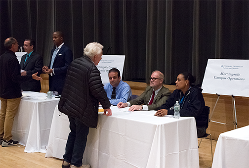 Representatives from minority-, women-, and local-owned firms met individually with project managers to explore summer construction opportunities.