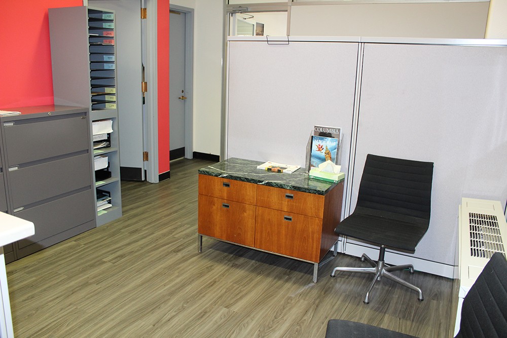 New flooring was installed in the Miller Theater Administrative Offices on the second floor of Dodge Hall.