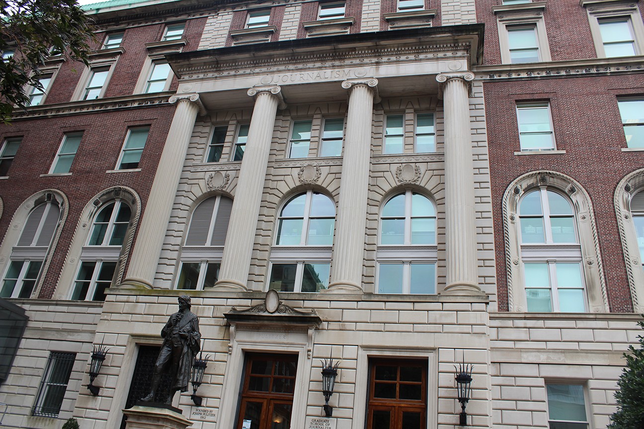 Deteriorated windows on the third through fifth floors of Pulitzer Hall were replaced with mahogany wood windows matching the building’s historical intent. Deteriorated windows on the third through fifth floors of Pulitzer Hall were replaced with mahogany wood windows matching the building’s historical intent.