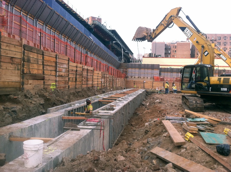 Columbia was recognized with a Diamond Engineering Excellence Award for the innovative engineering and construction techniques used during the below grade foundation project at the Manhattanville campus, which included a slurry wall. Columbia was recognized with a Diamond Engineering Excellence Award for the innovative engineering and construction techniques used during the below grade foundation project at the Manhattanville campus, which included a slurry wall.