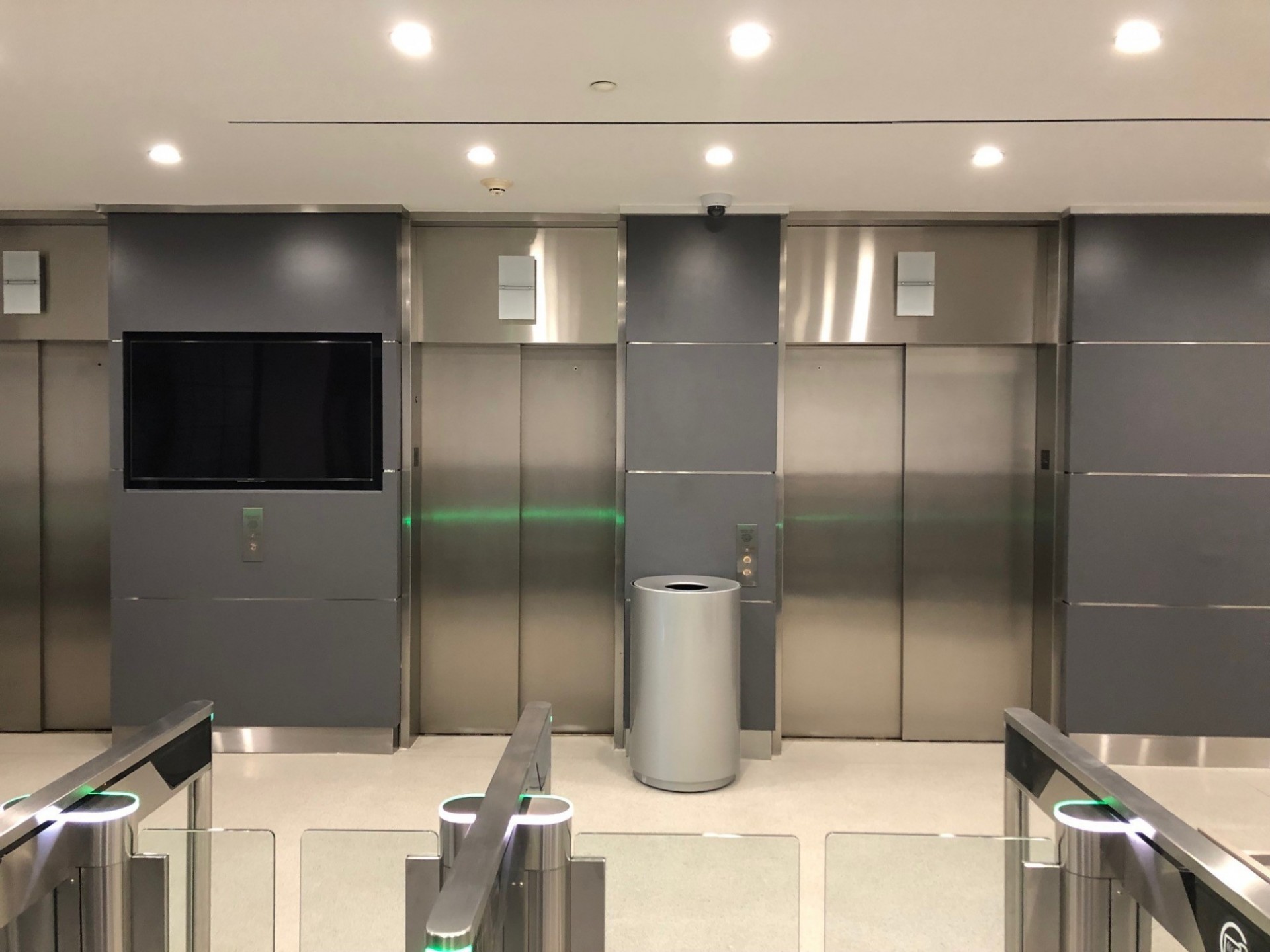The first floor will now serve as the building's main entrance and entry will no longer be available at West 132nd Street. A bank of elevators behind turnstiles