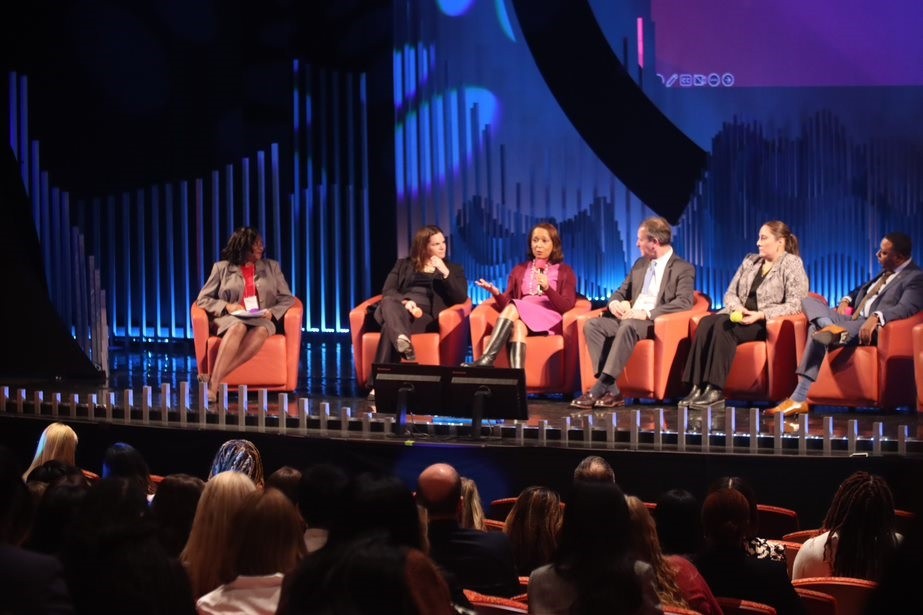 Tanya Pope, Assistant Vice President of University Supplier Diversity moderated the "The New Building Industry Culture" panel at WBC's 2023 Women's Leadership Forum