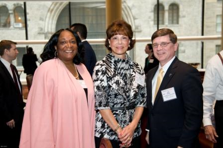 CUF Executive Director of Construction Business Services Tanya Pope, Gloria Kemper, President of Recon Construction, who was one of the judges for the awards, and Joe Ienuso, CUF Executive Vice President. 