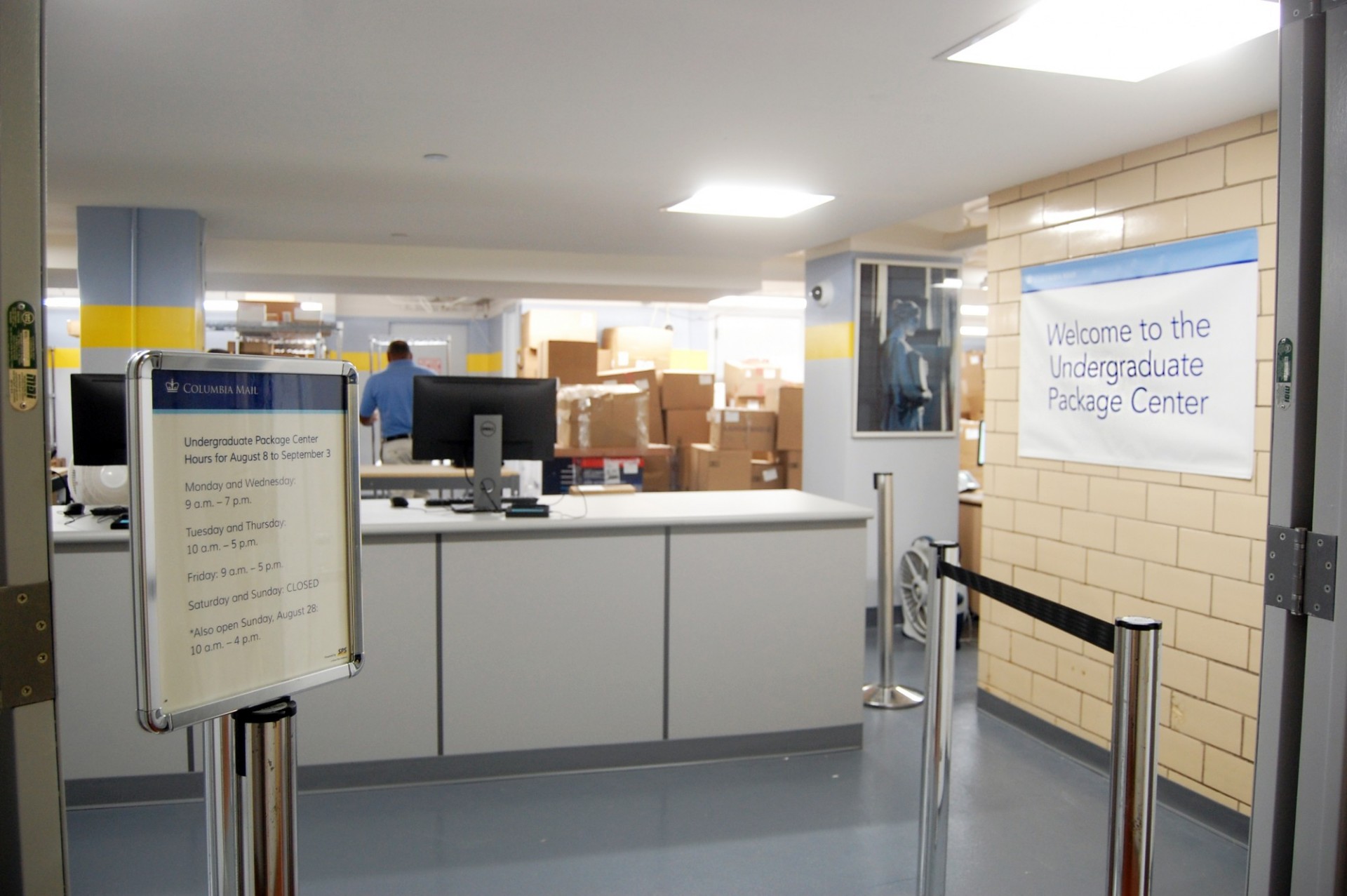 Lerner Hall/Wien Hall: The mailboxes at Lerner Hall were removed, and undergraduate student mail service was relocated to Wien Hall.