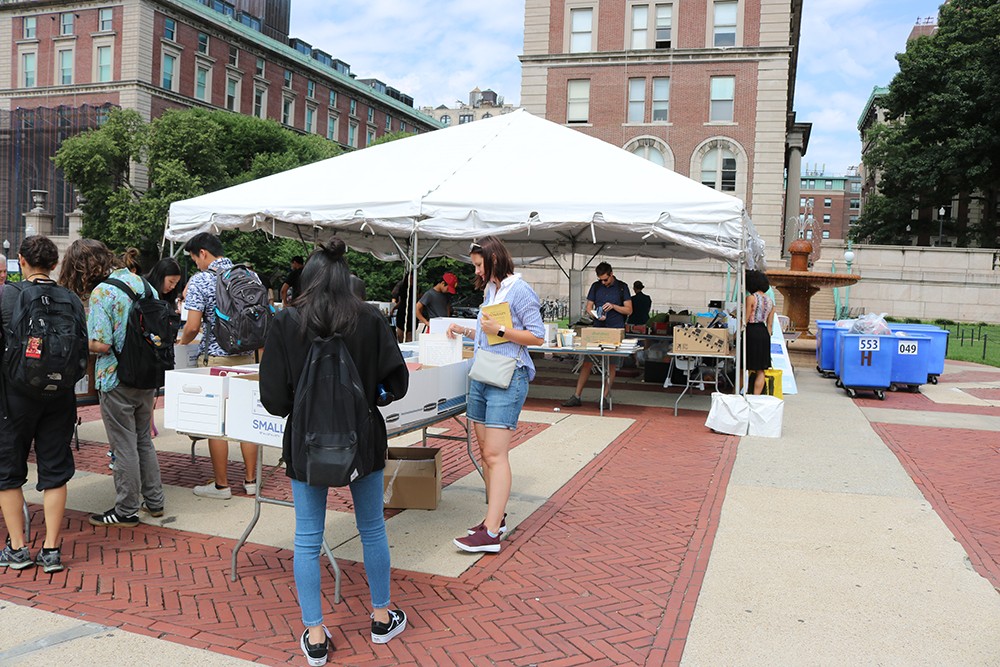 Clean + Go Green recycling and reuse event on Low Plaza