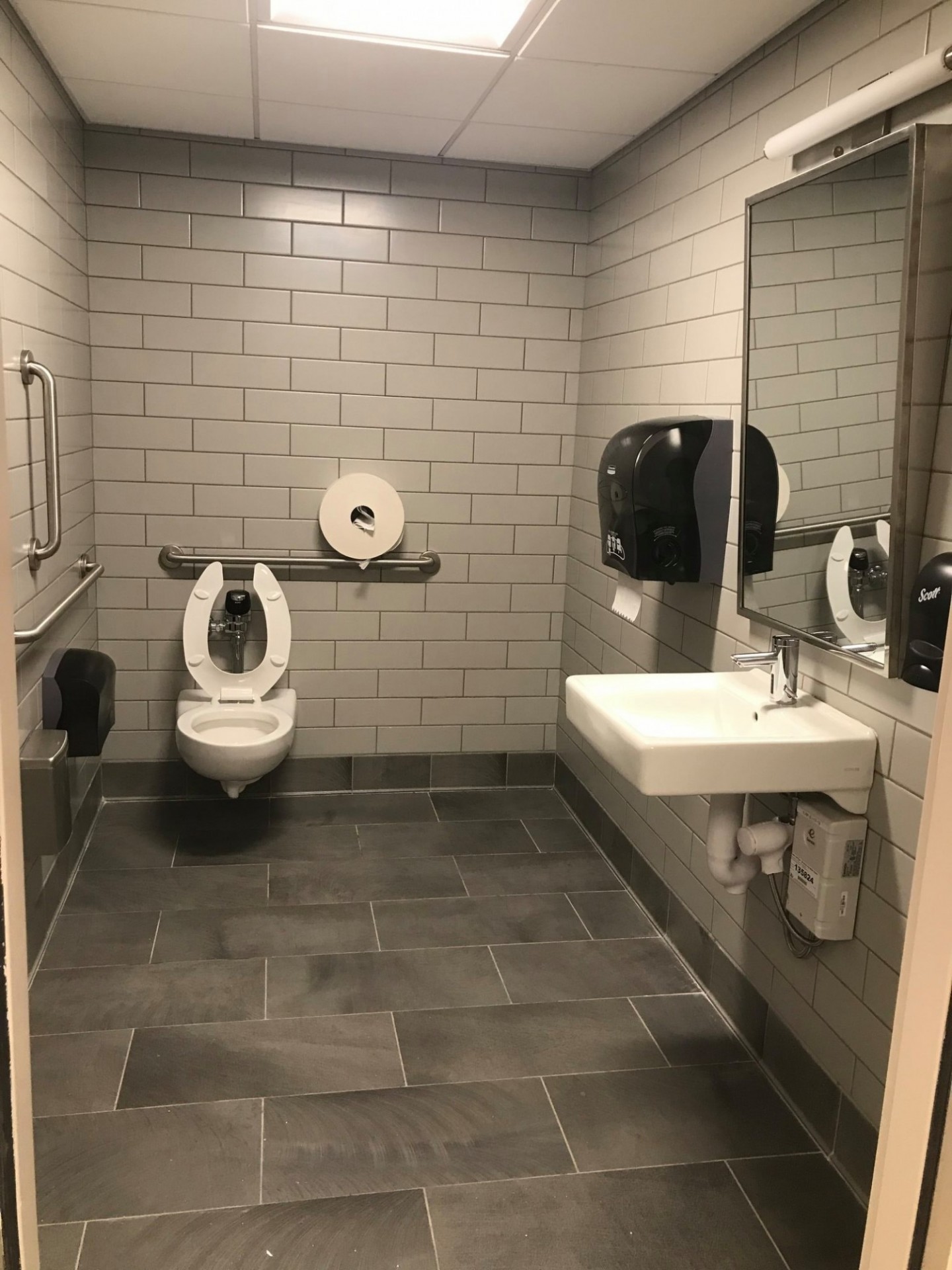 Gender-neutral, accessible restroom